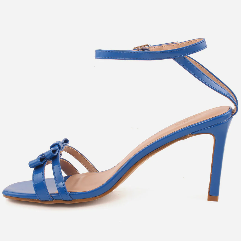 Women "ELLE" Soft Patent  Block Heel Sandals - Image 3