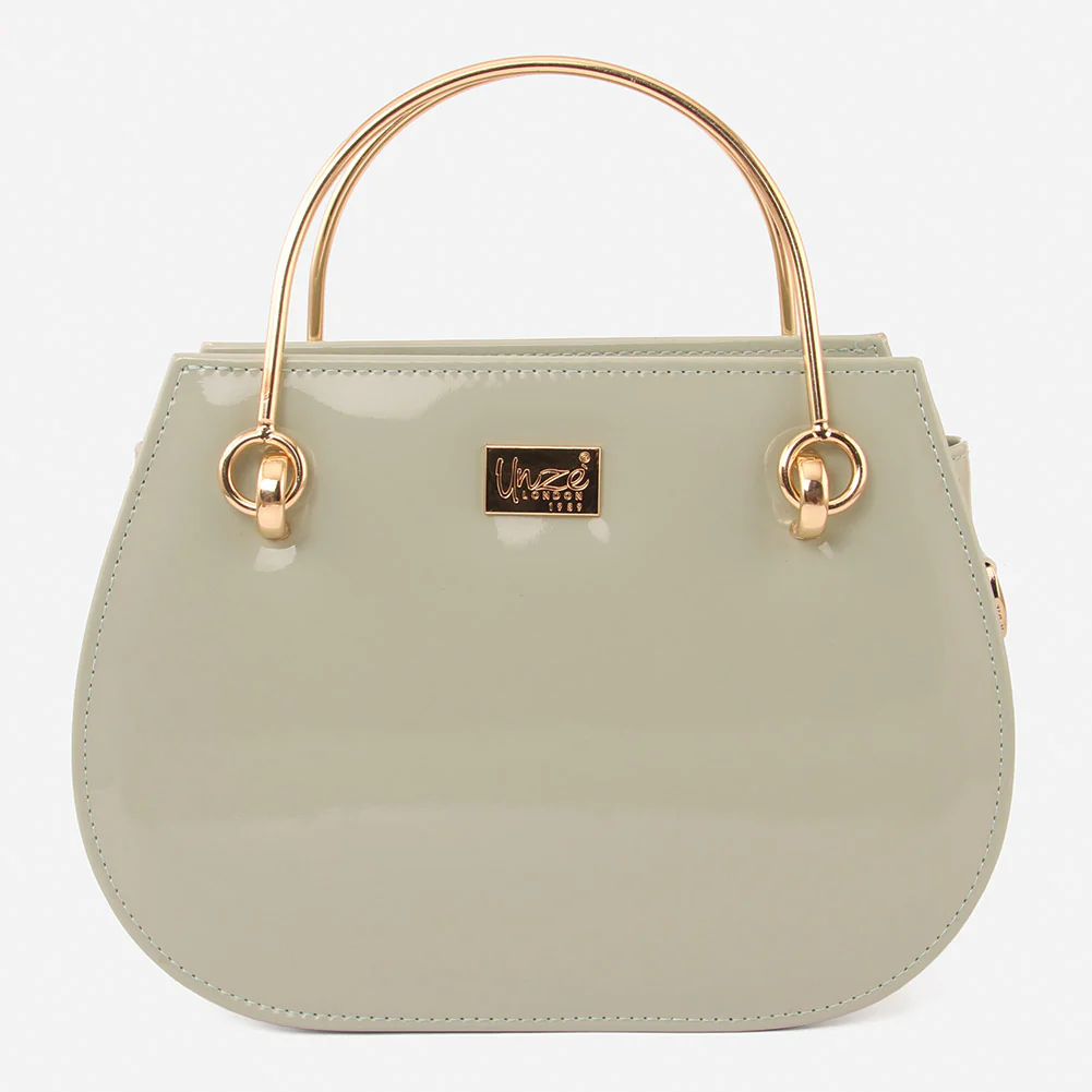 Women "EMENE" Top Metal Handle Shoulder Bag