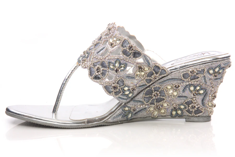 Women Evening Heeled Slip Ons - Image 3