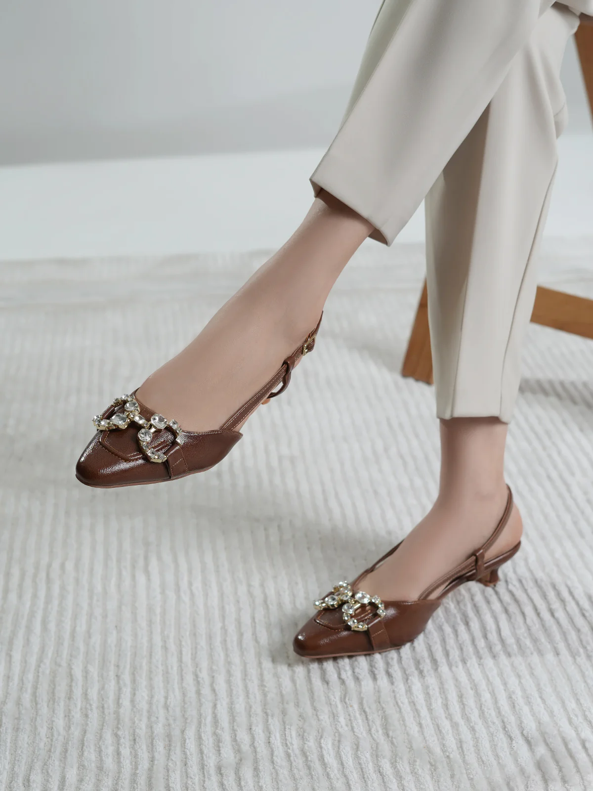 Women "HAYDN" Fancy Buckle Design Sandals - Image 10