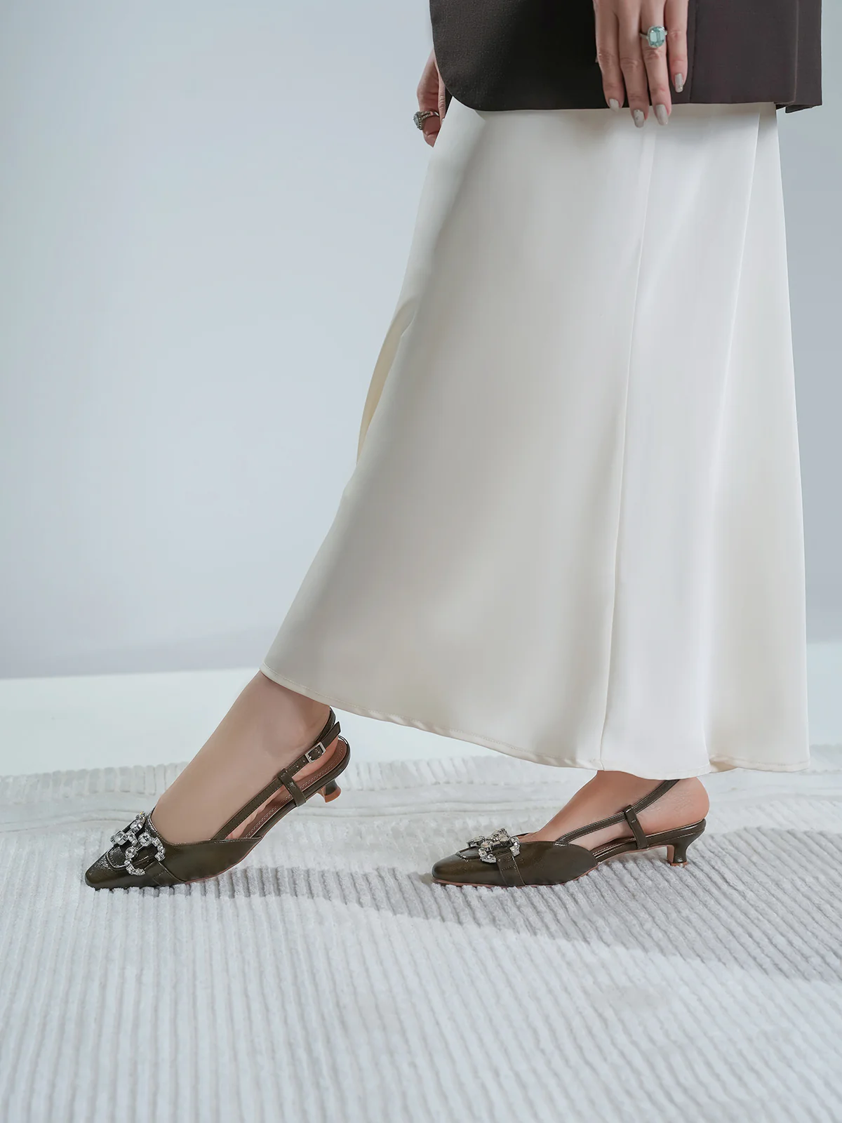 Women "HAYDN" Fancy Buckle Design Sandals - Image 10