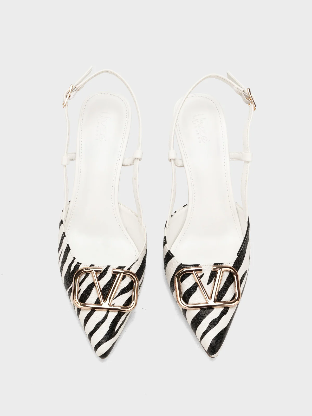 Women "HILLARY" Pointed Toe Buckle Sandals - Image 9