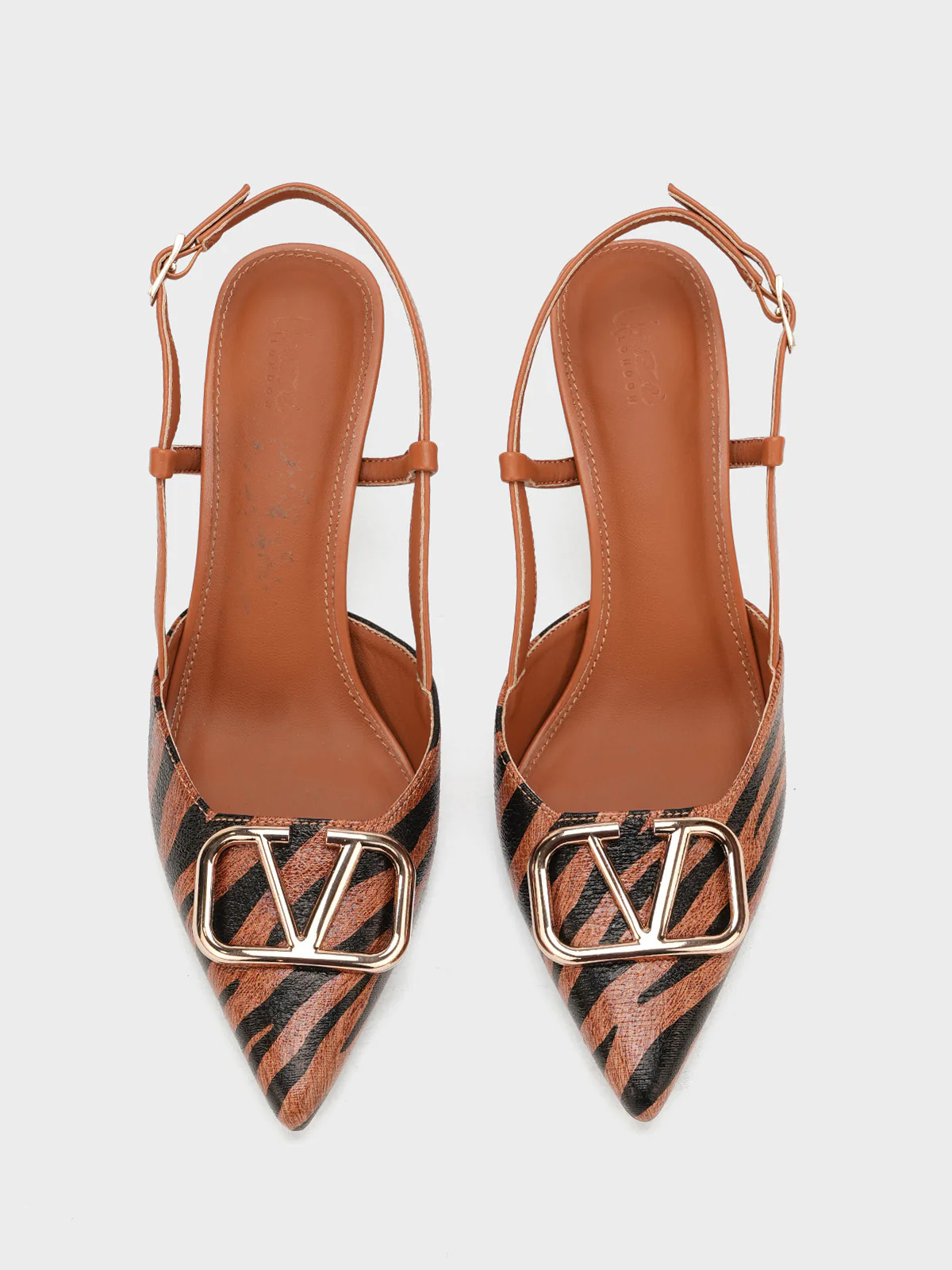 Women "HILLARY" Pointed Toe Buckle Sandals - Image 6