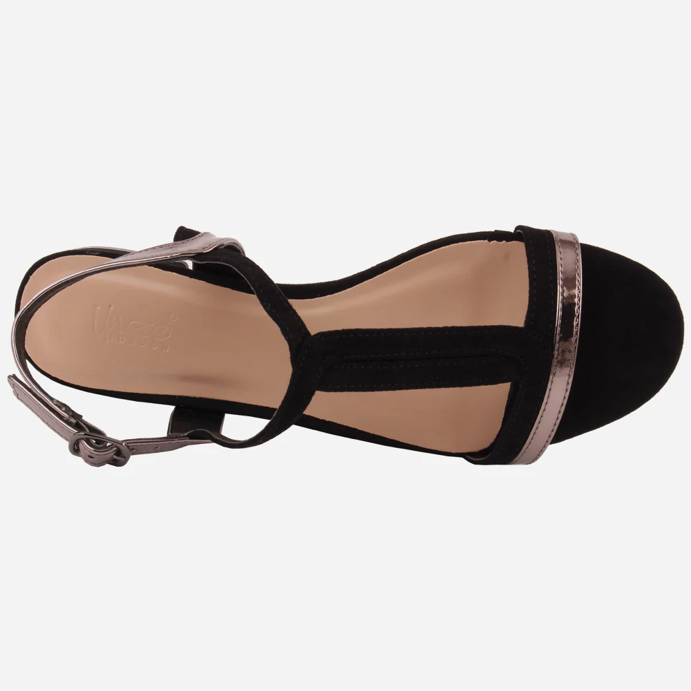 Women "ISLA" Two Tone Glittery Sandals - Image 4