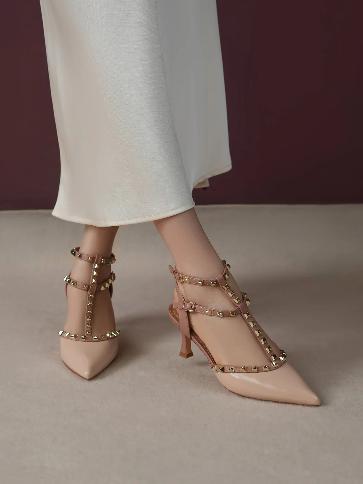 Women "KILLARA" Studded Straps Sandals - Image 10