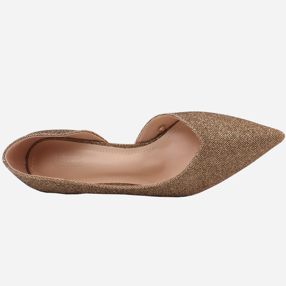 Women "KISTINE"Matt Finish Court Shoes - Image 4
