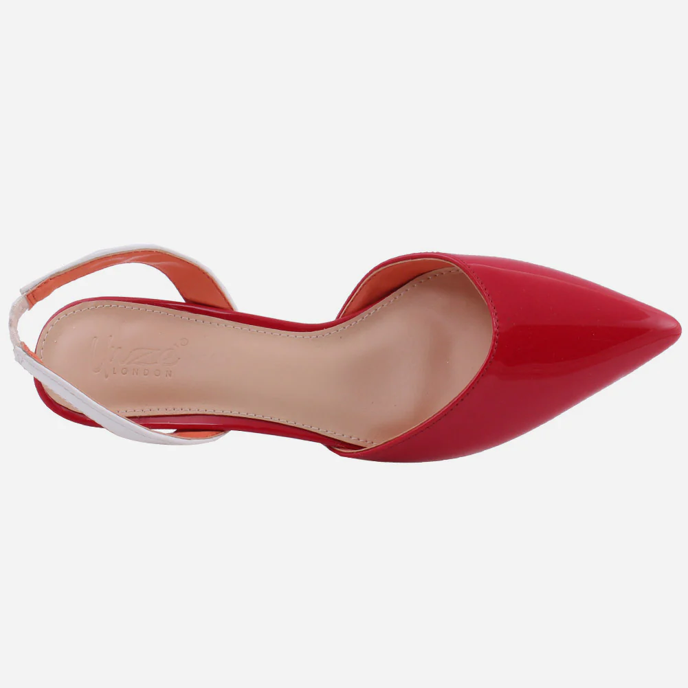 Women "LENA" Pointy Toe Low Heel Court Shoes - Image 4