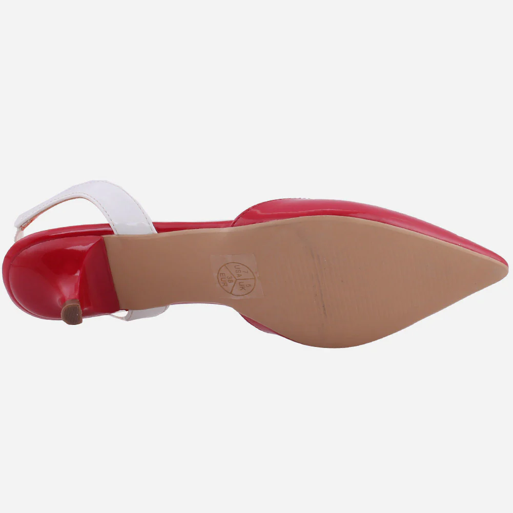 Women "LENA" Pointy Toe Low Heel Court Shoes - Image 5