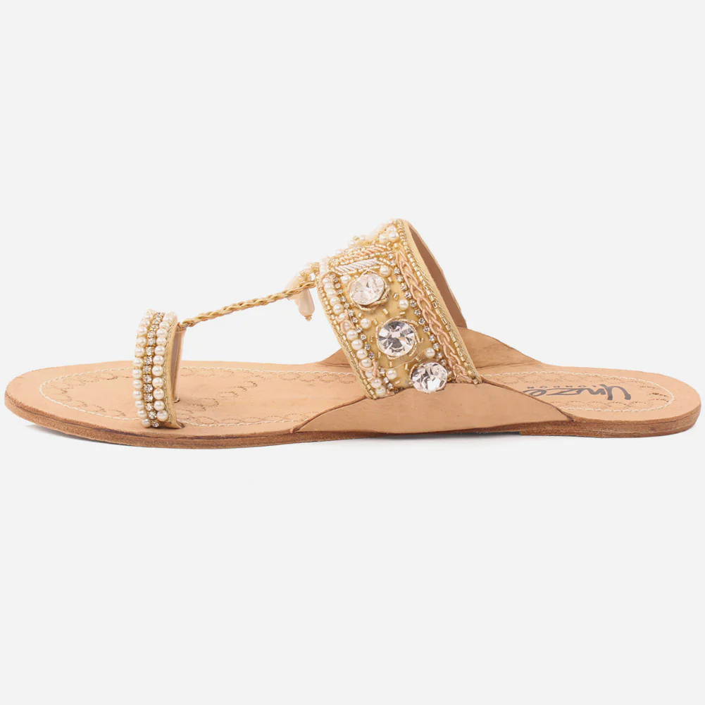 Women "MABEL" Stylish Kolhapuri Slippers - Image 3