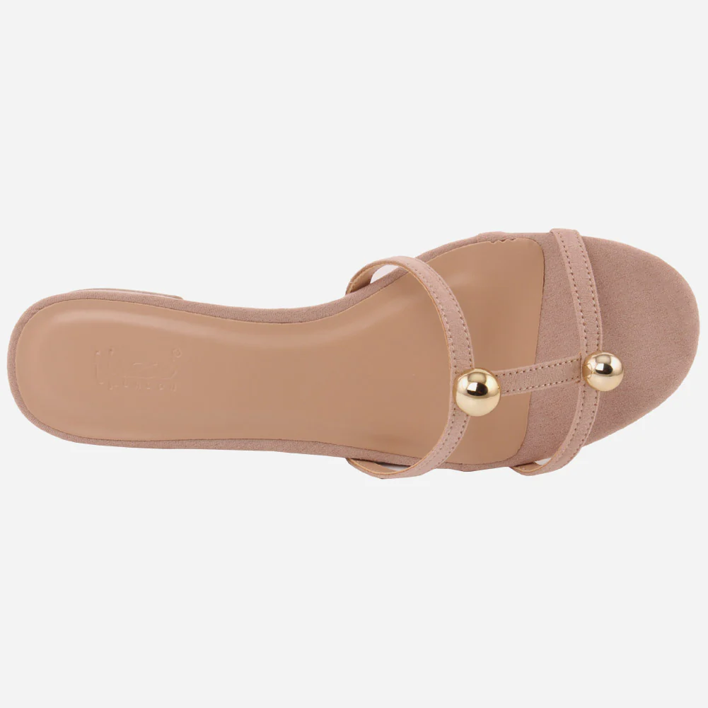 Women "MELISSA" Low Heel Gemstone Slippers - Image 4