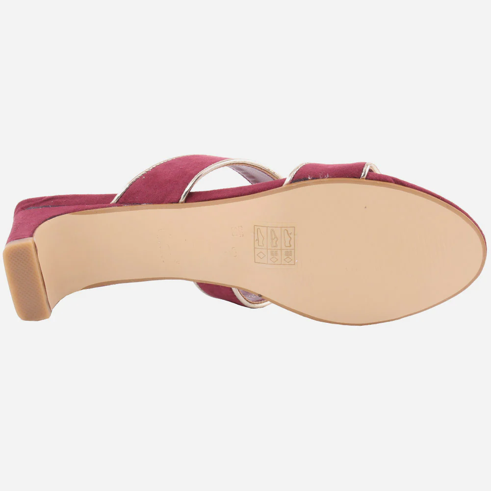 Women "NICOLE" Comfy Gorgeous Nubuck Slip On Sandals - Image 5