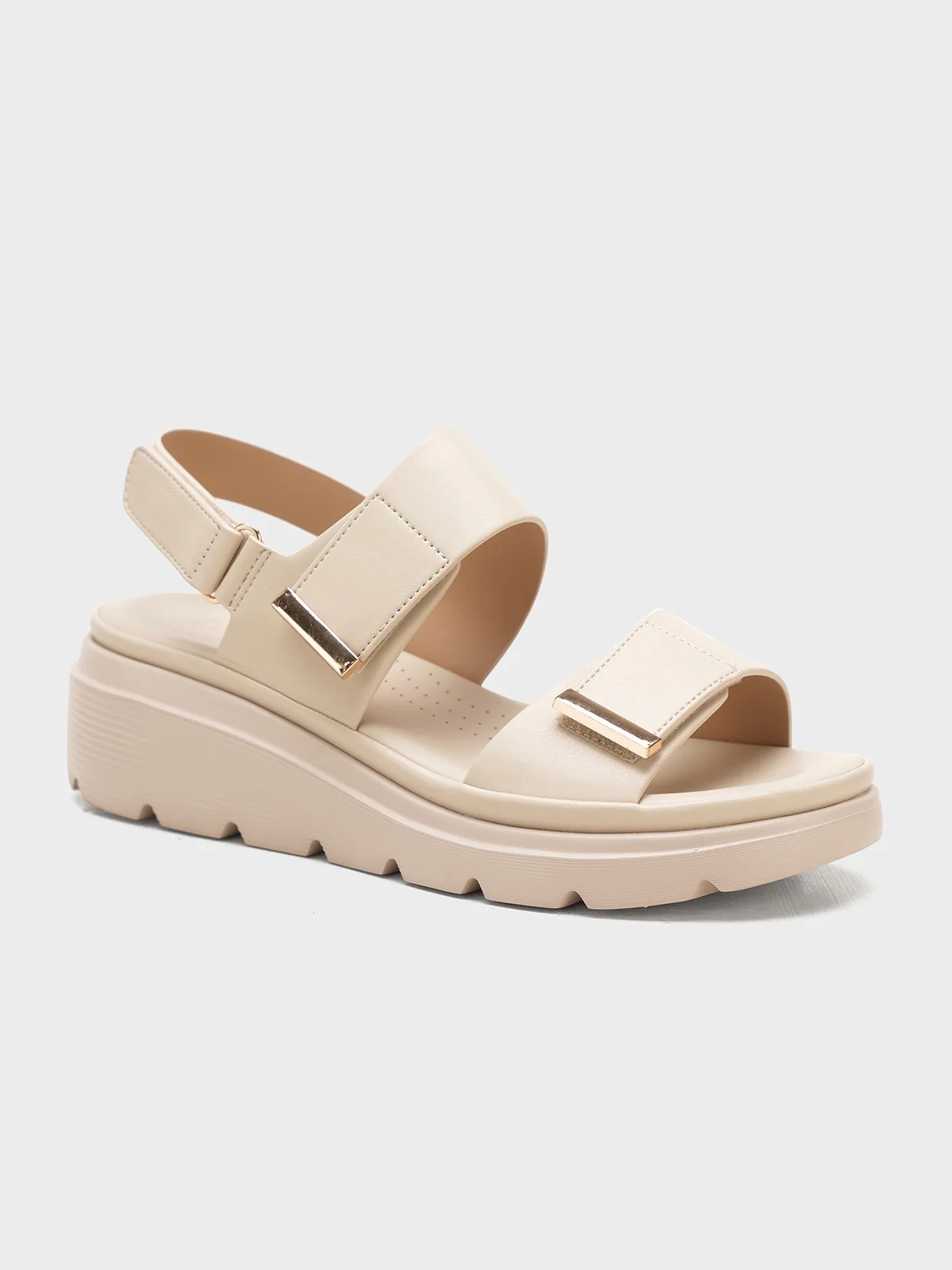 Women "RILEY" Comfort Velcro Strap Sandals - Image 2