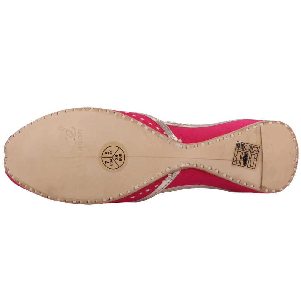 Women’s ‘Calcite’ Embroidered Indian Khussa Slippers - Image 5