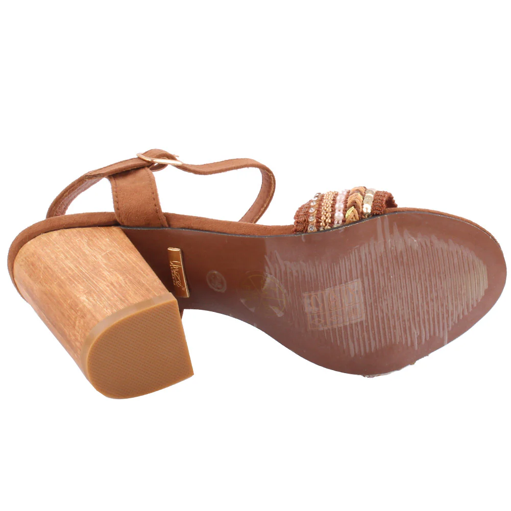 Women’s ‘Marymid’ Laced Block Heel Sandals - Image 5