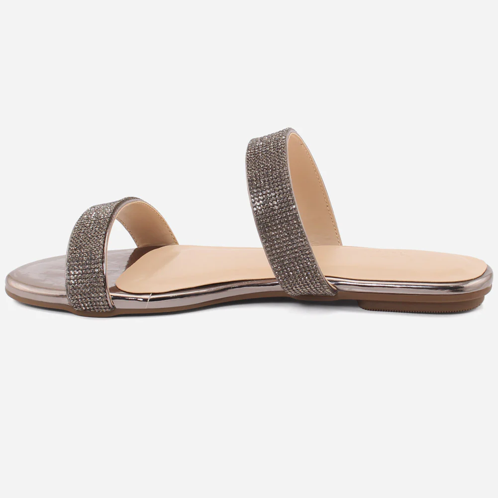 Women "TALLU" Two Band Flat Slippers - Image 3