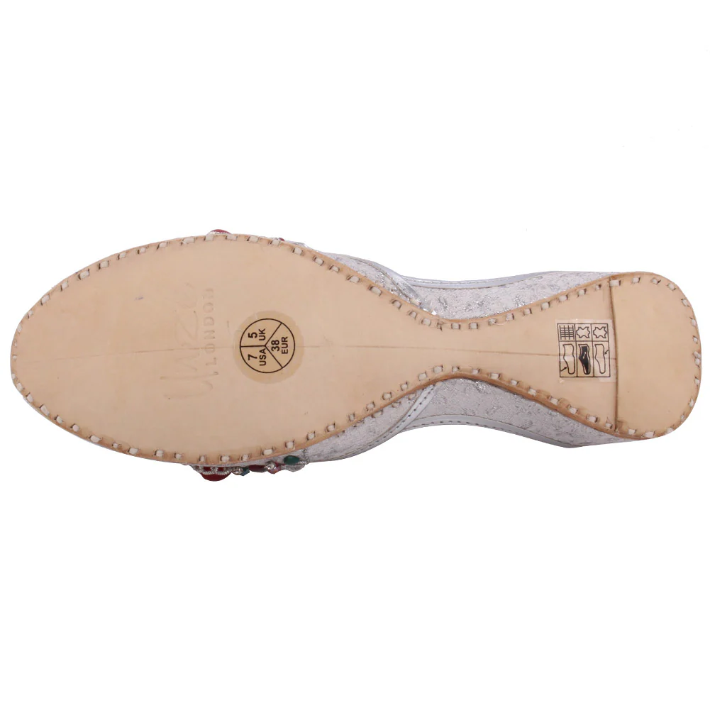 Women ‘Topaz’  Embellished Khussa Slippers - Image 5