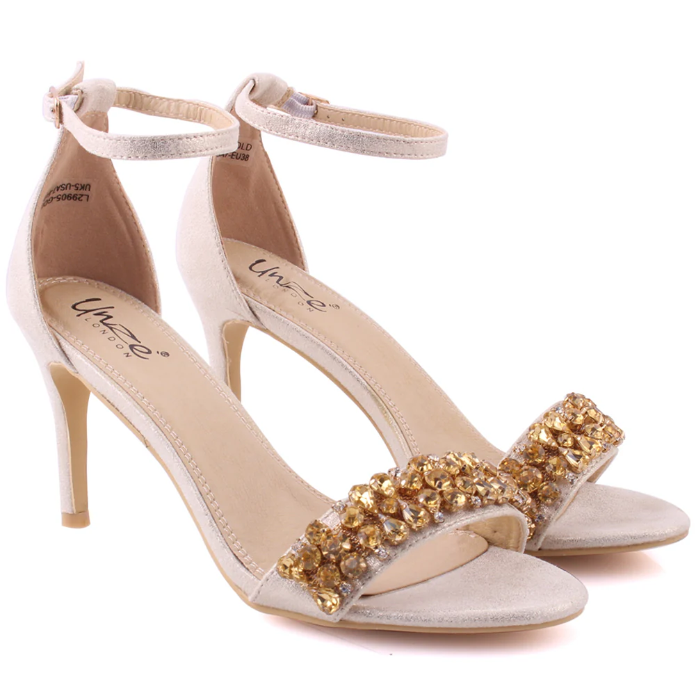 Women “WANDA” Ankle Strap Stiletto Heel Sandals - Image 2