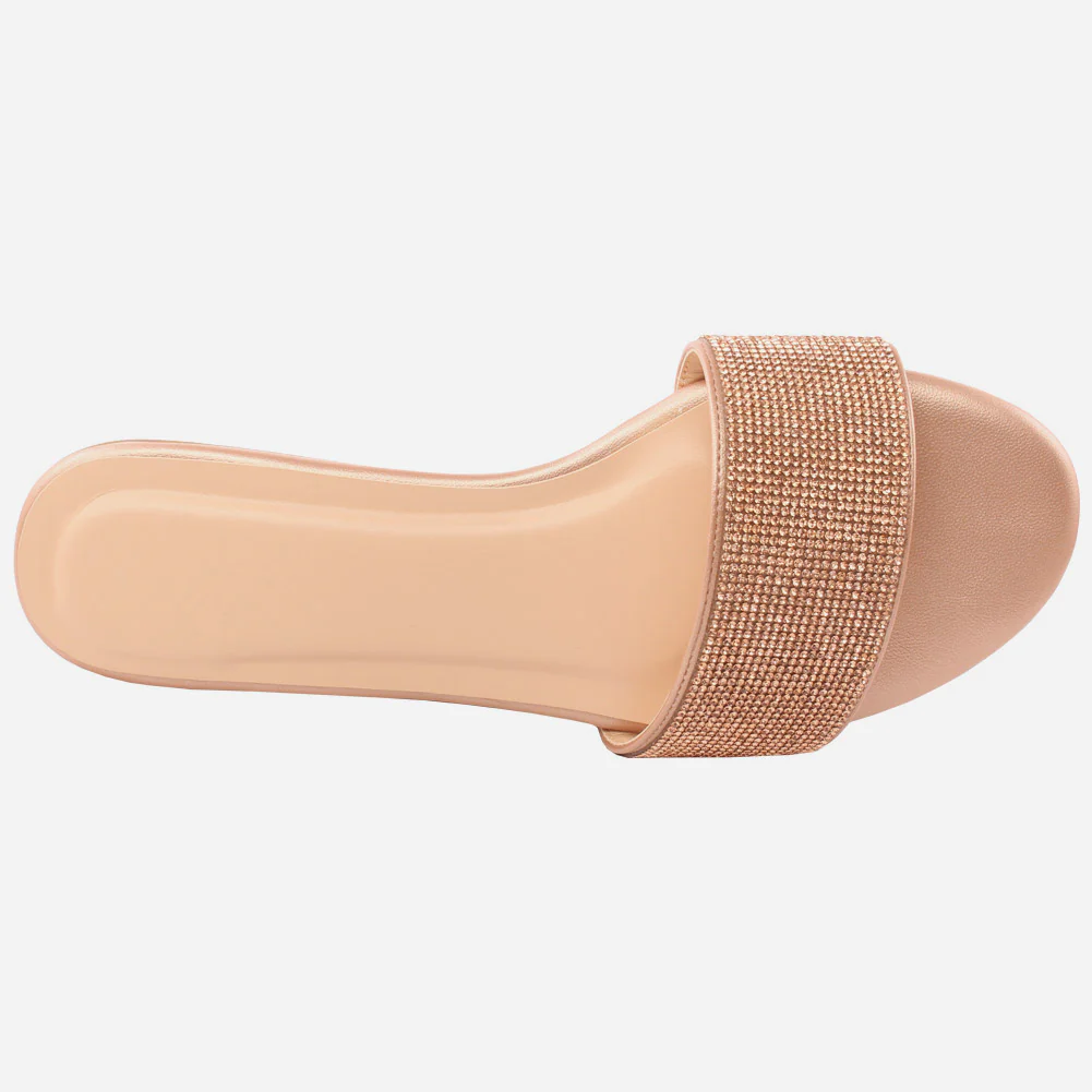Women "Zoe" Sophisticated Glittering Slippers - Image 4
