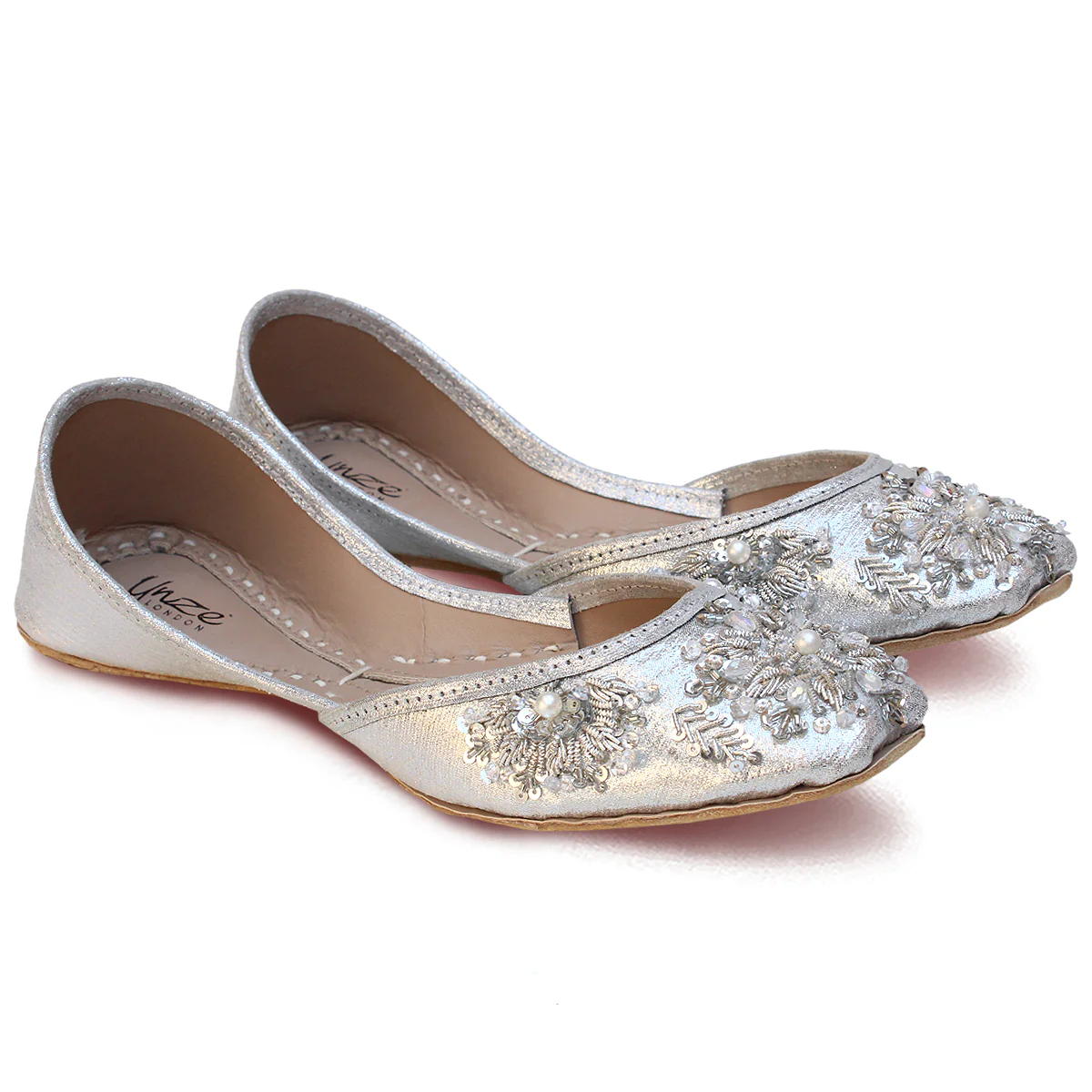 Women's "AMROSE" Embroidered Leather Khussa - Image 2