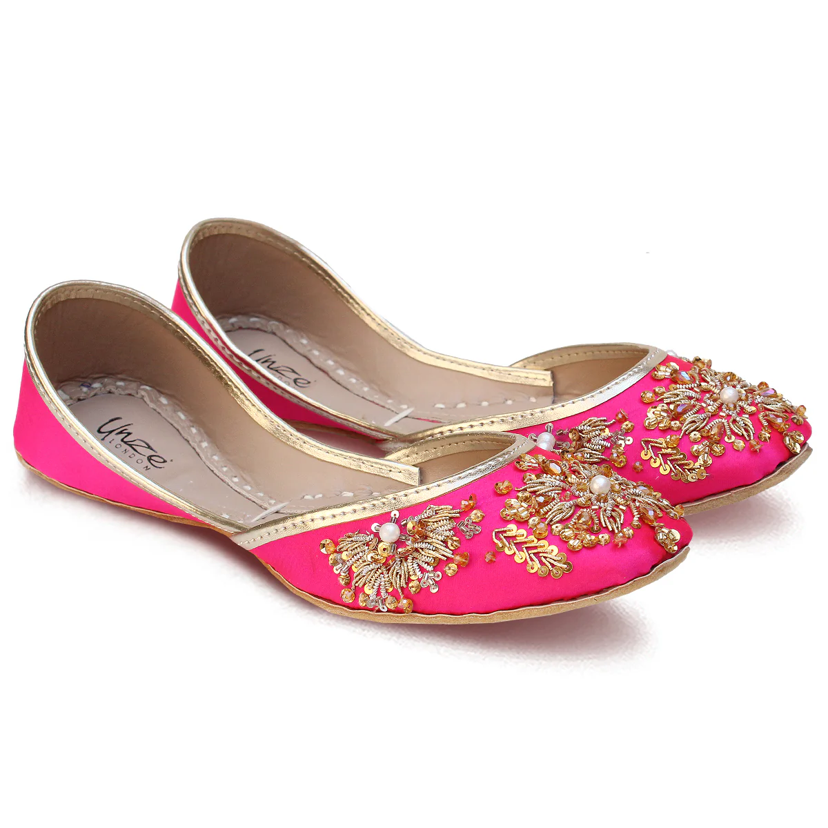 Women's "AMROSE" Embroidered Leather Khussa - Image 2