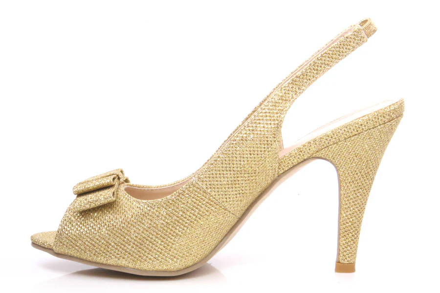 Womens 'Anselma' Peep Toe Shoes - Image 3