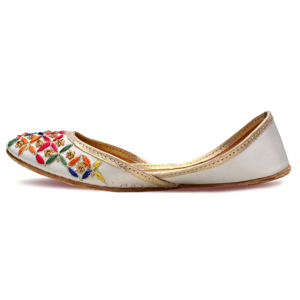 Women's "AYEGUL" Embellished Flat Khussa Pumps - Image 3