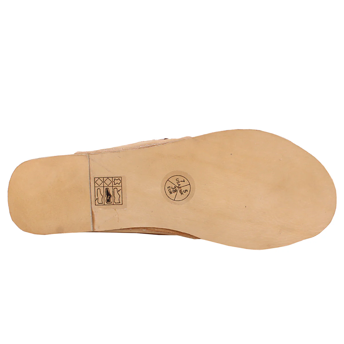 Womens "AYELEEN" Decorated Leather Kolhapuri Slippers - Image 5