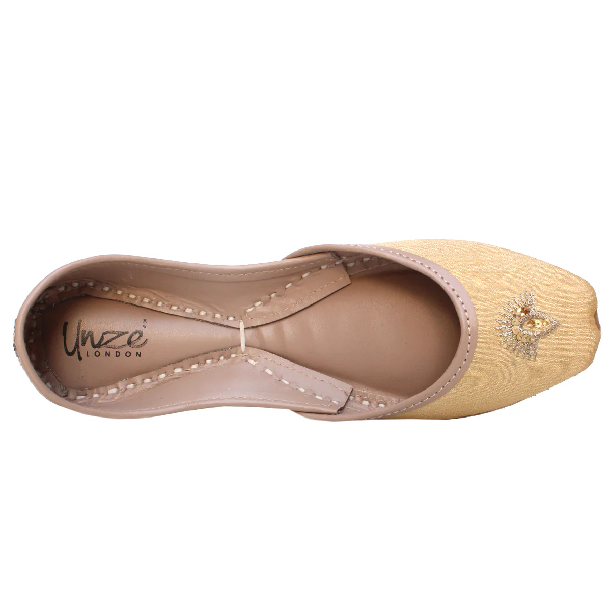 Womens "BAANU" Decorated Flat Khussa Pumps - Image 4