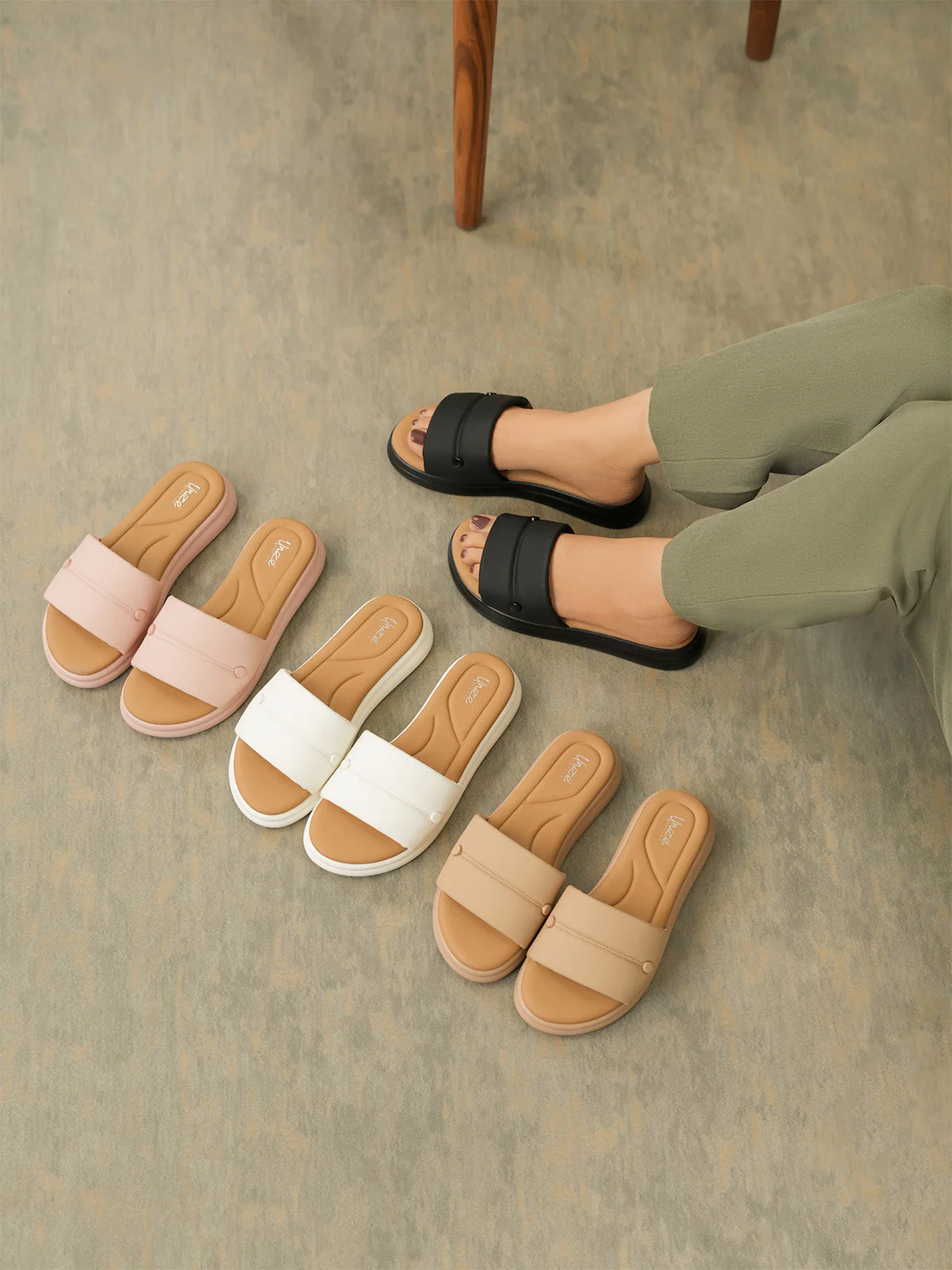Womens "BARDOT" Super Soft Casual Slippers - Image 4