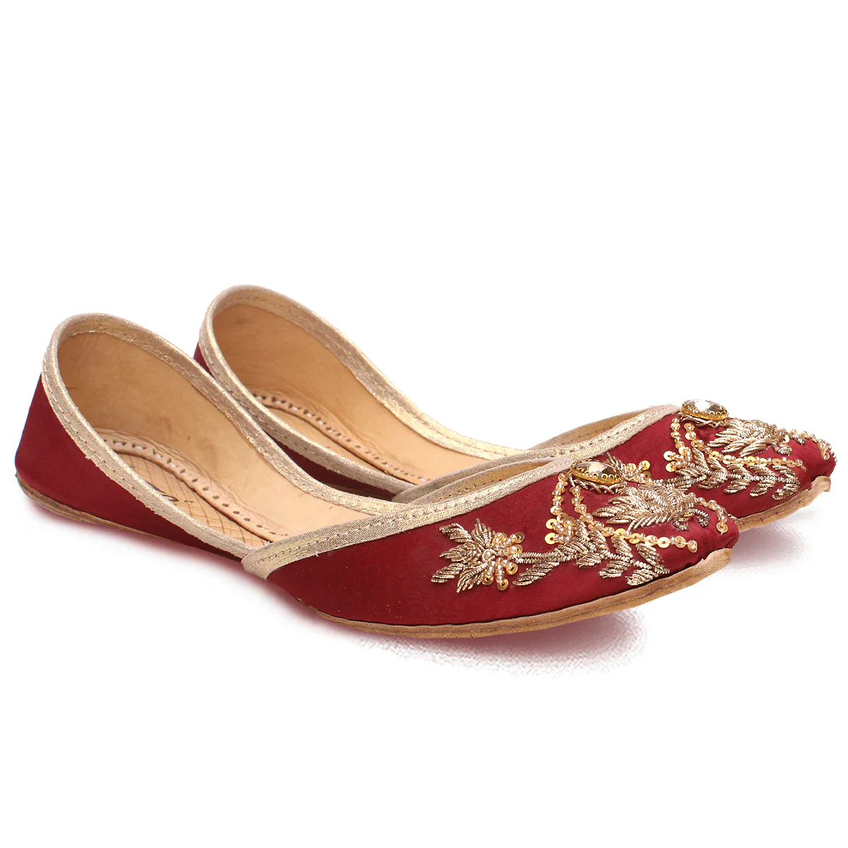Women's "BELGIN" Embellished Flat Khussa Pumps - Image 2