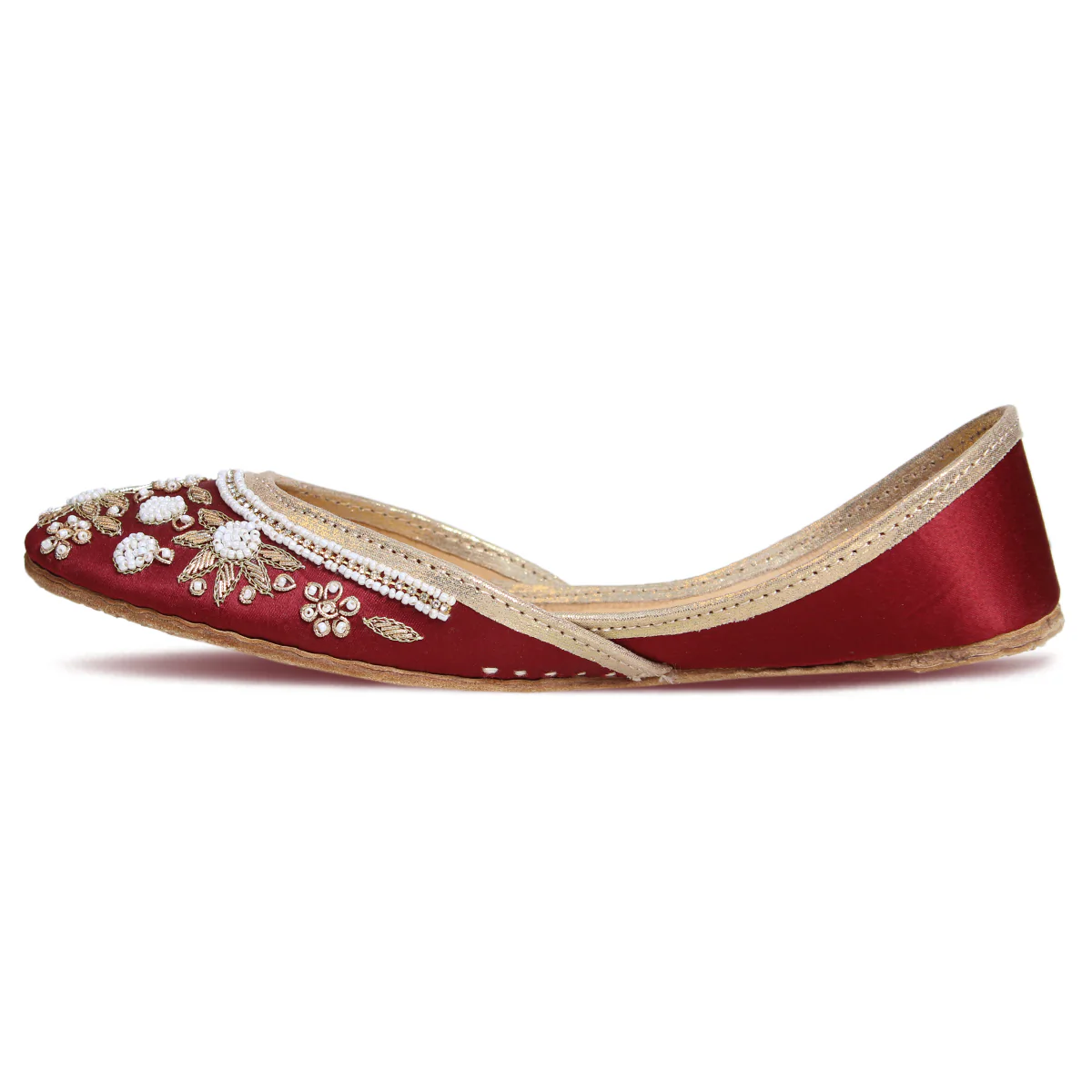 Women's "BERNA" Embellished Flat Khussa Pumps - Image 3