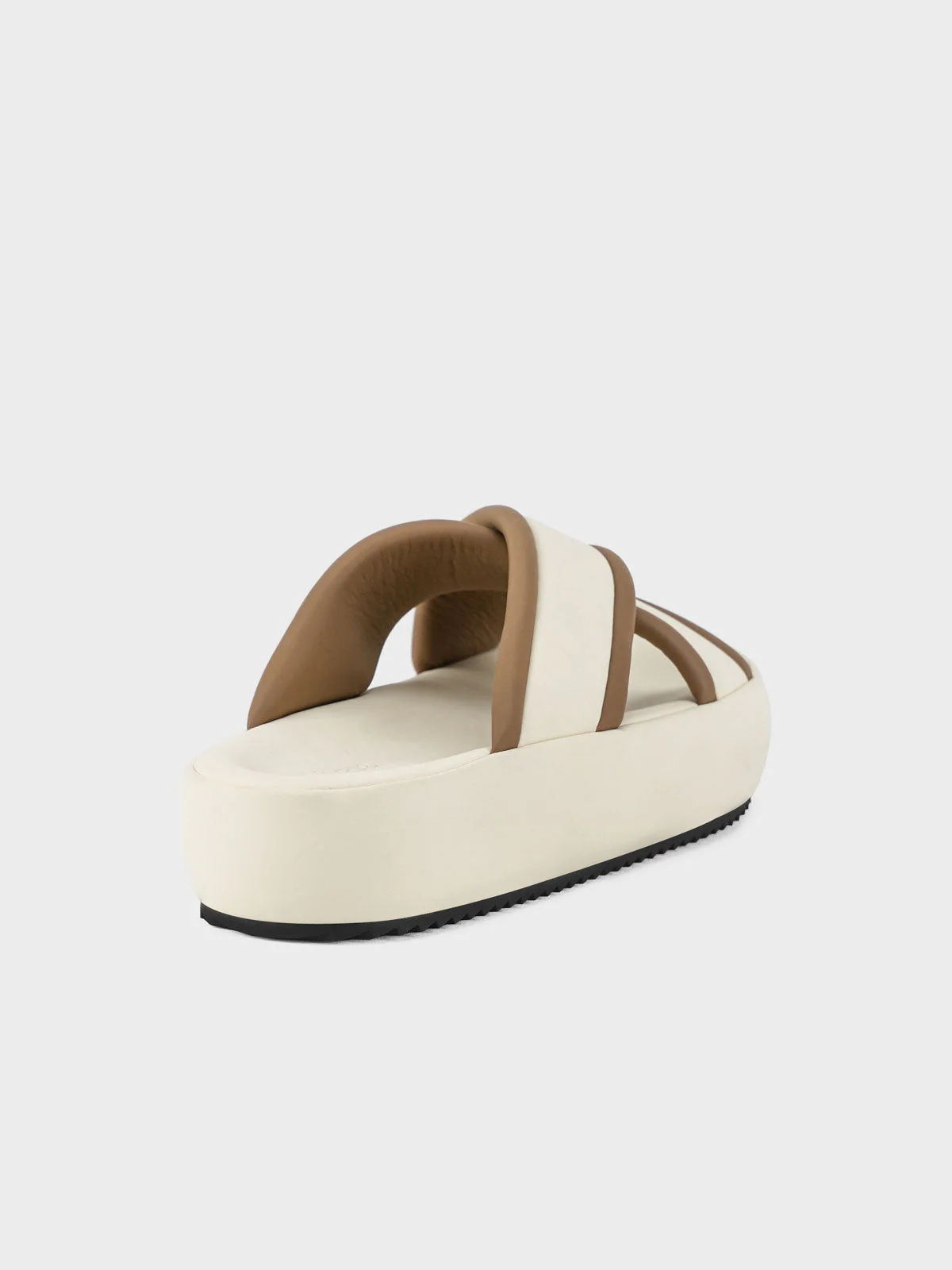 Womens "BOWIE" Cross Over Design Slippers - Image 5