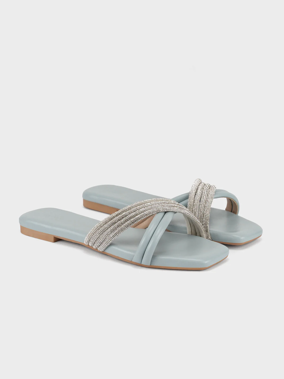 Womens "CELLA" Crossover Stylish Slippers - Image 2