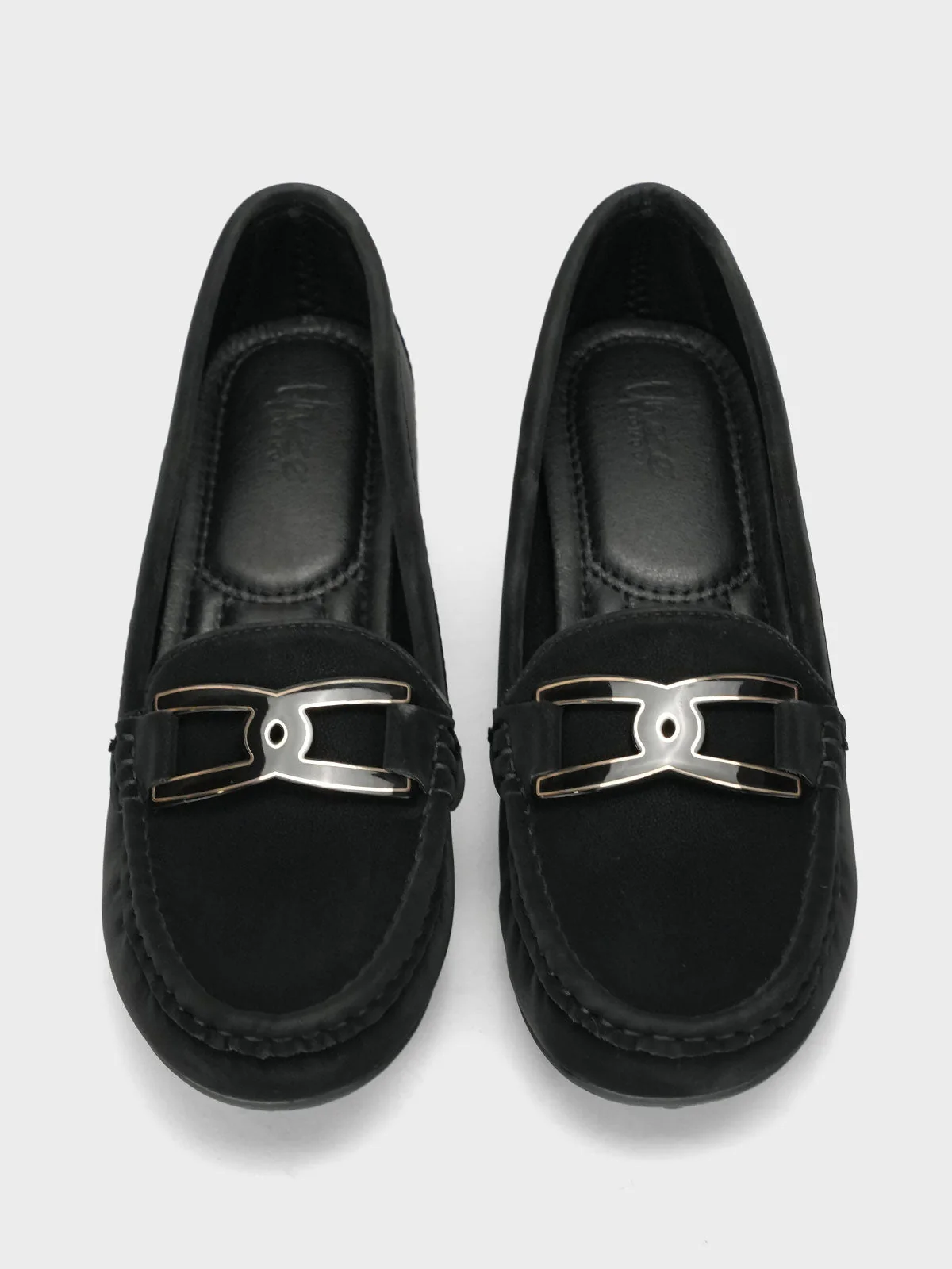 Womens "CZARINA" Comfy Wedge Moccasins - Image 5
