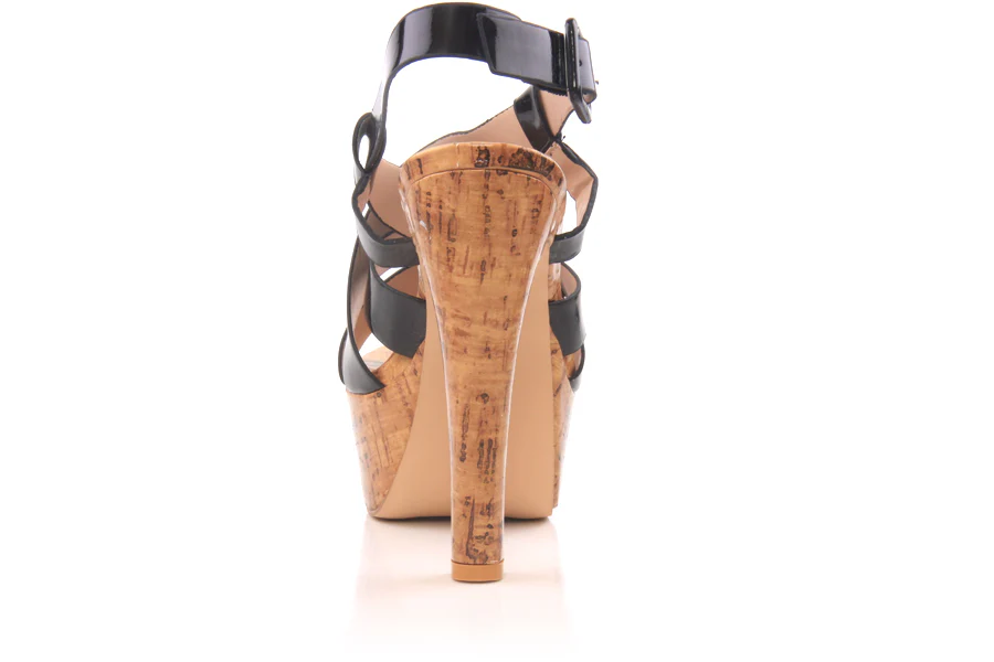 Womens 'Davida' Platform High Heel Sandals - Image 2