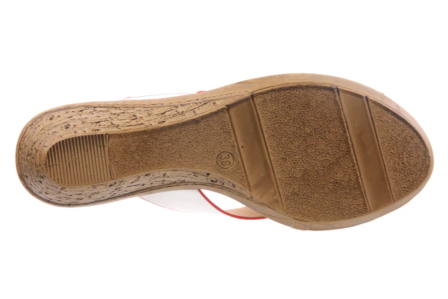 Womens 'Deana' Wedge High Heel Sandal - Image 4