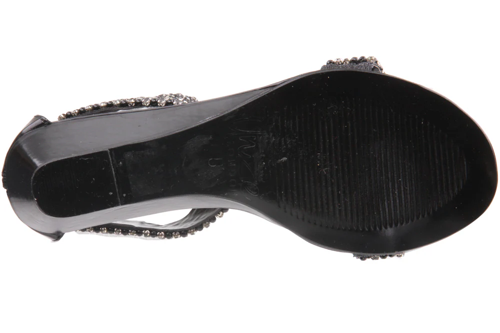 Womens Embellished 'Celine' T Strap Sandals - Image 5
