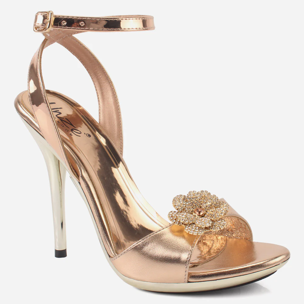 Women's "FLOEY" Flower Decorated Evening Sandals