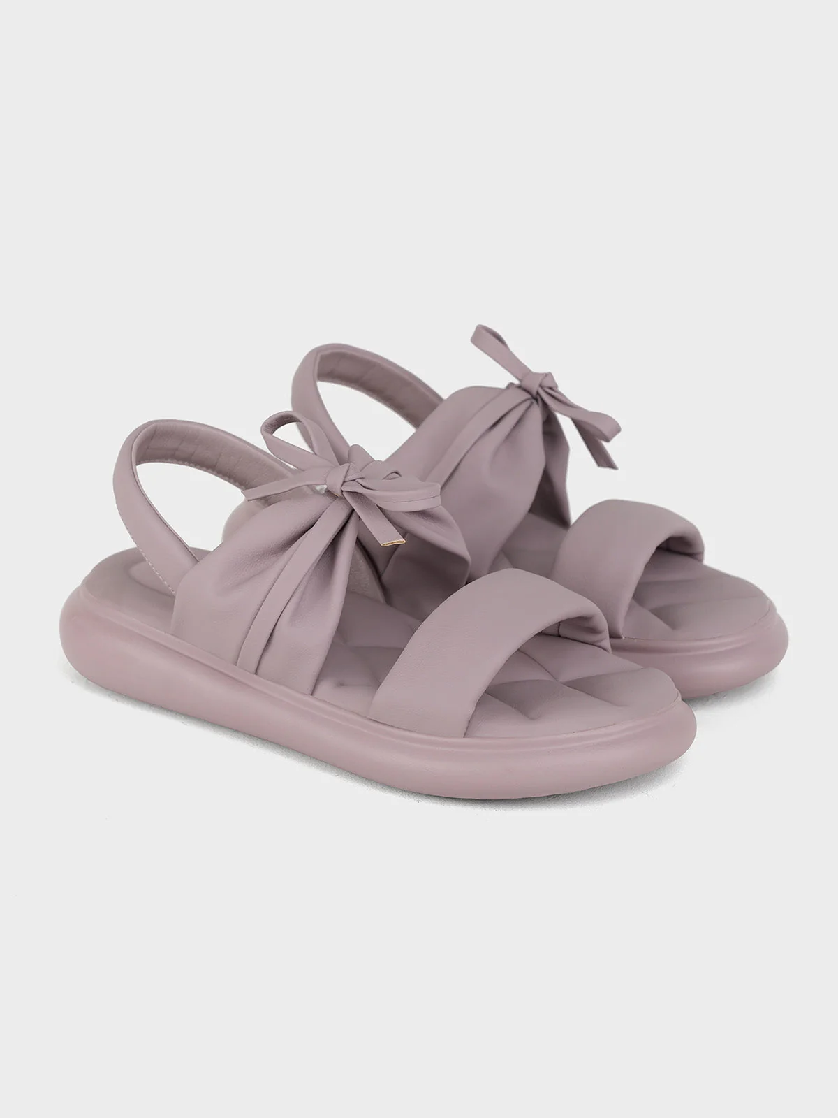 Womens "GREYY" Bow Accented Sandals - Image 4
