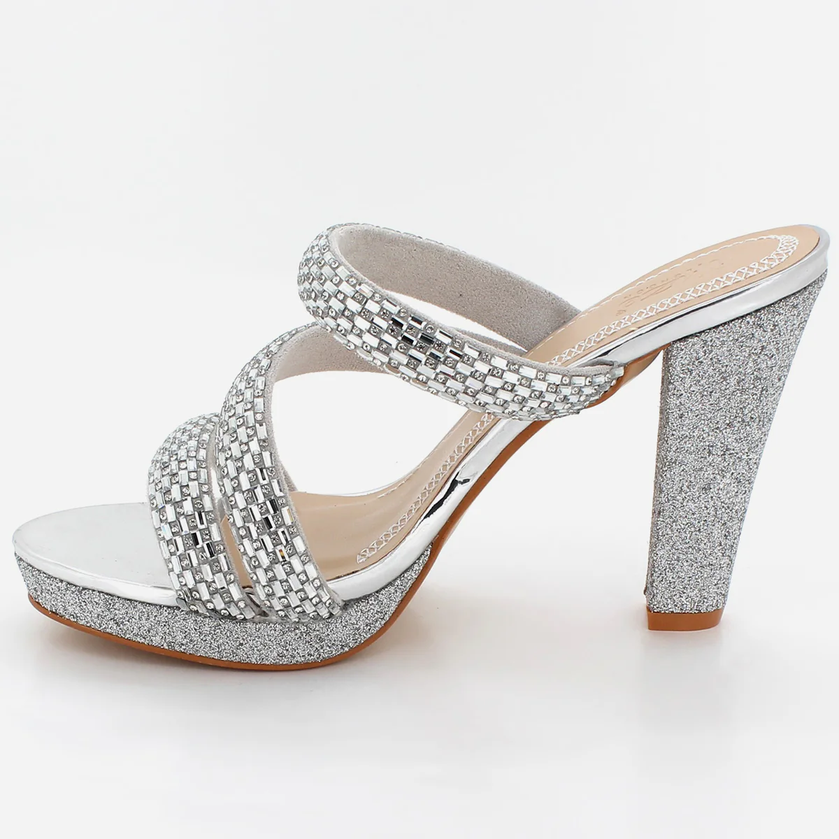Womens "HEENA" Crystal Adorned Party Sandals - Image 4