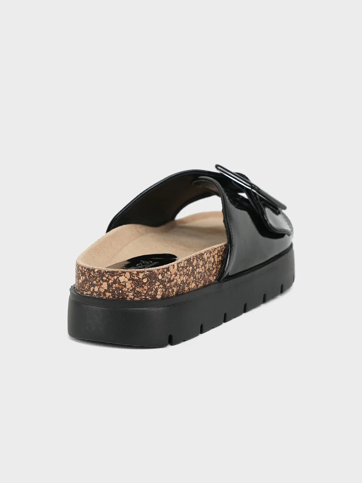 Women's "LINDEY" Buckled Open Toe Slippers - Image 3