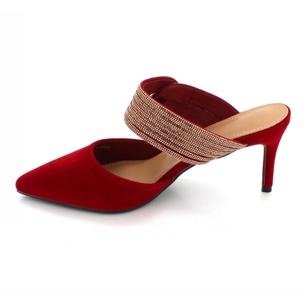 Womens "IXIA" Embellished Pointy Toe Sandals - Image 3