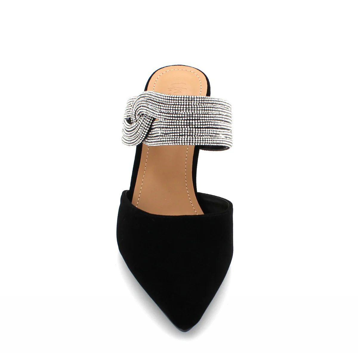 Womens "IXIA" Embellished Pointy Toe Sandals - Image 2