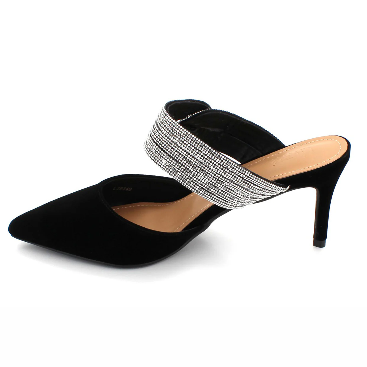 Womens "IXIA" Embellished Pointy Toe Sandals - Image 3