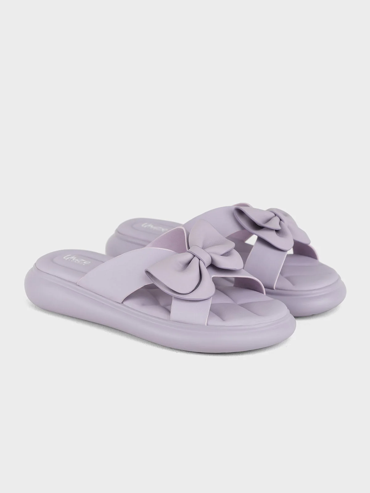 Womens "JAYDE" Bow Accented Slippers - Image 4
