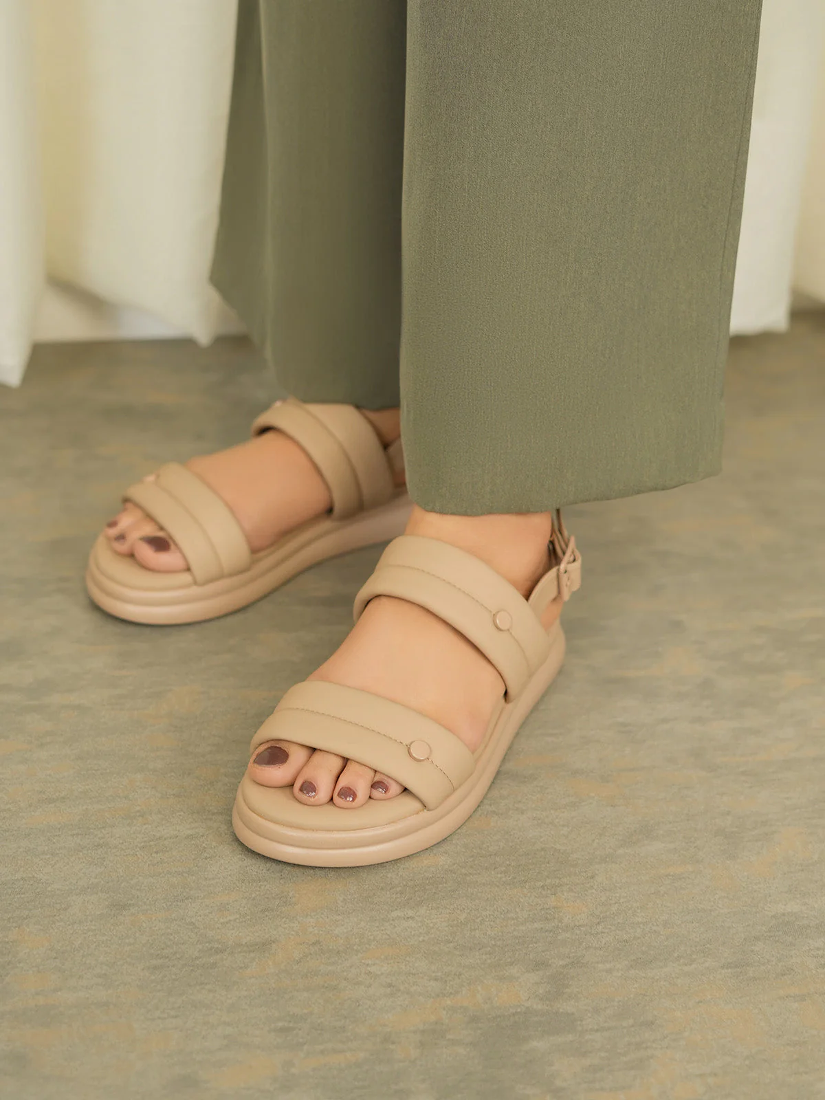Womens "KAPULE" Comfy Backstrap Sandals - Image 3