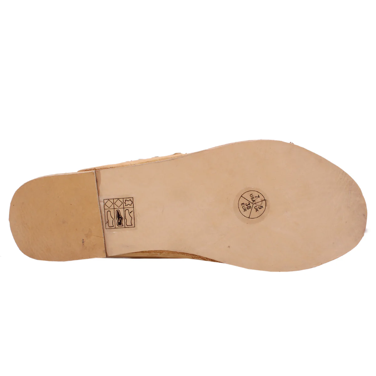 Womens "KARIKA" Decorated Leather Kolhapuri Slippers - Image 5