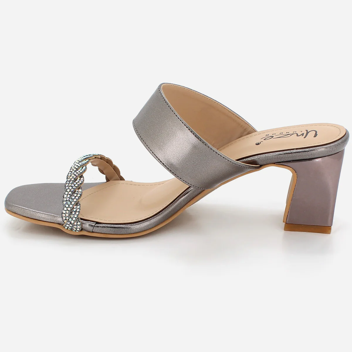 Womens "KESWA" Decorated Block Heel Sandals - Image 4