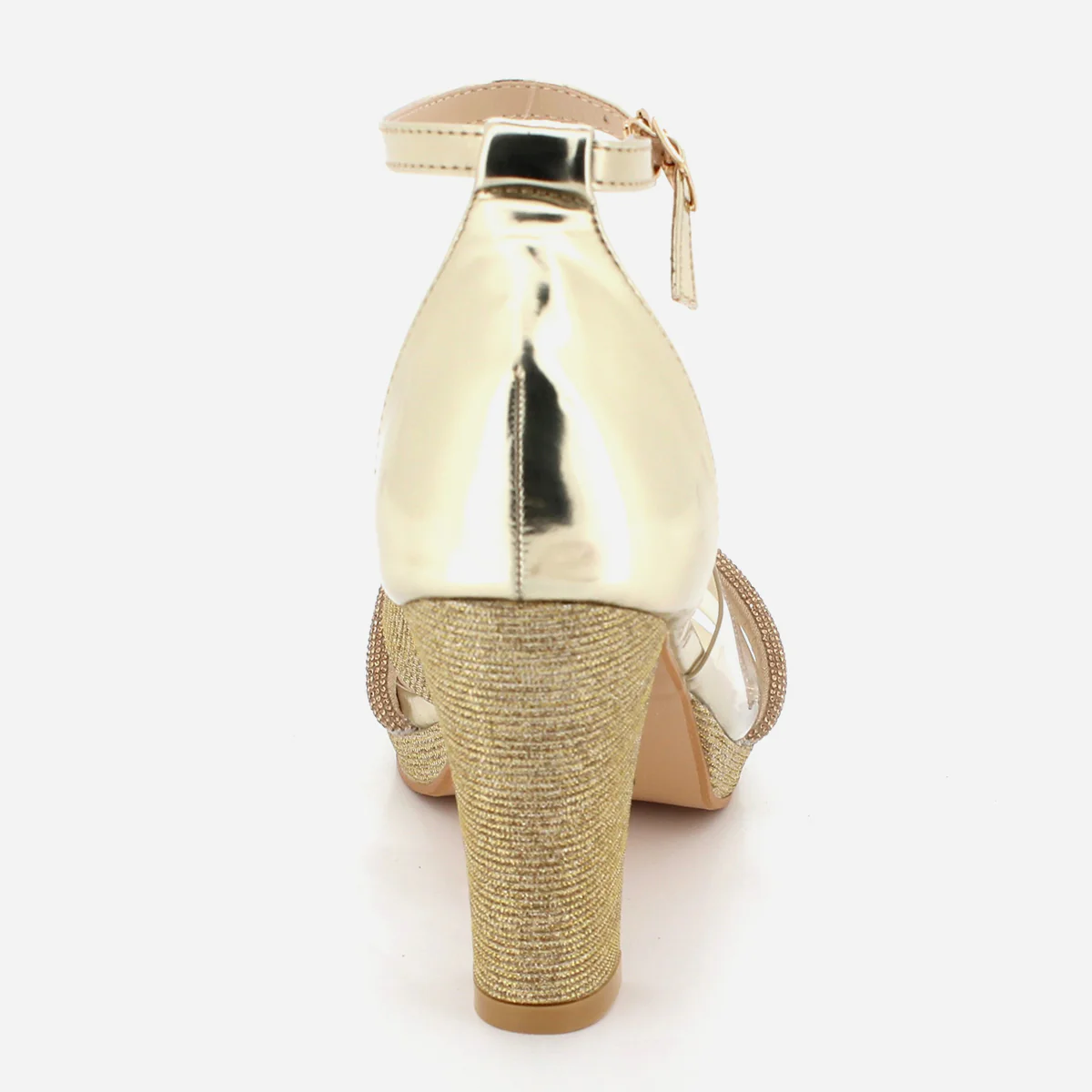 Womens "KUKEE" Crystal Adorned Party Sandals - Image 3