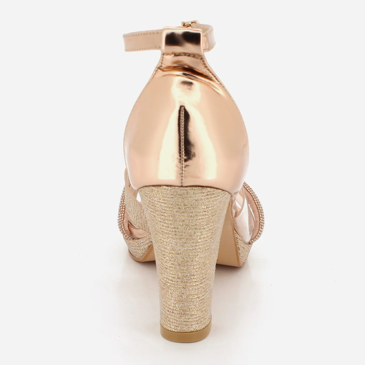 Womens "KUKEE" Crystal Adorned Party Sandals - Image 3